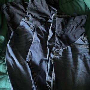 3 pairs Jessica Simpson Bootcut Maternity Jeans Size 1X